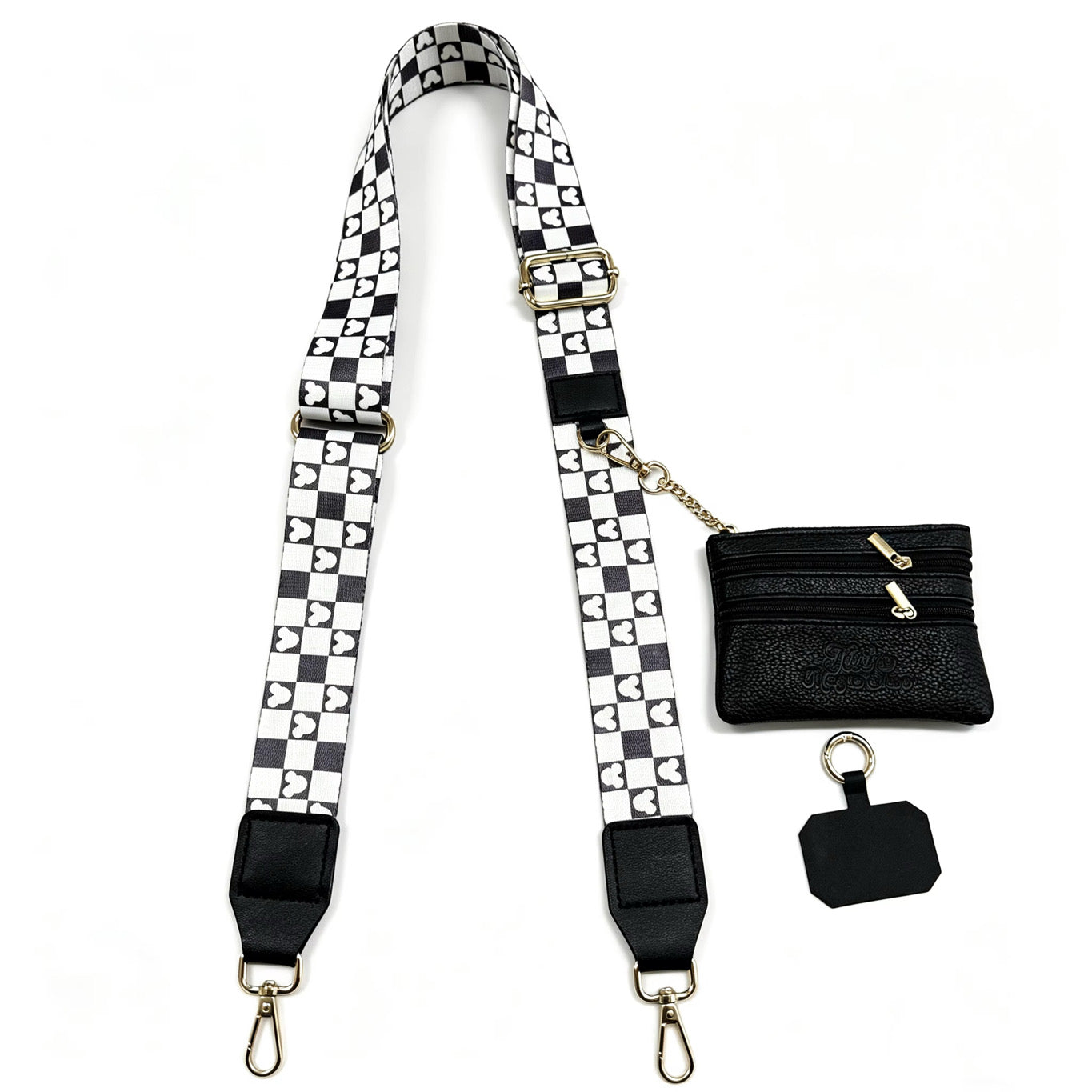 Hands-Free Phone Strap Crossbody – Theme Park Essential with Wallet Pouch