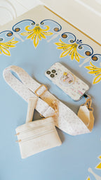 Hands-Free Phone Strap Crossbody cream – Theme Park Essential with Wallet Pouch